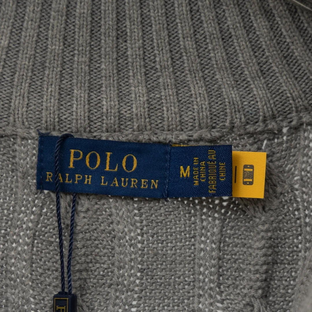 P290 top version (different currencies) You can scan the QR code to enter the official website Style: Ralph Lauren POLO Ralph Lauren small label embroidered knitted old money style half-zip pullover long-sleeved sweater Color: Picture color Size: XS-XL Fabric: Pure cotton Accessories: Full set of customized accessories No gender distinction, same style for men and women